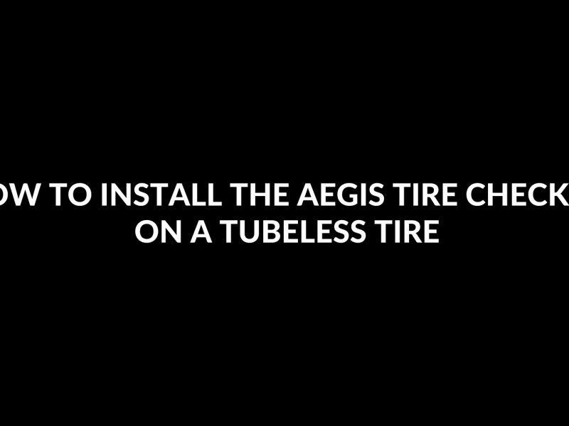 Video INSTALLATION TUBELESS