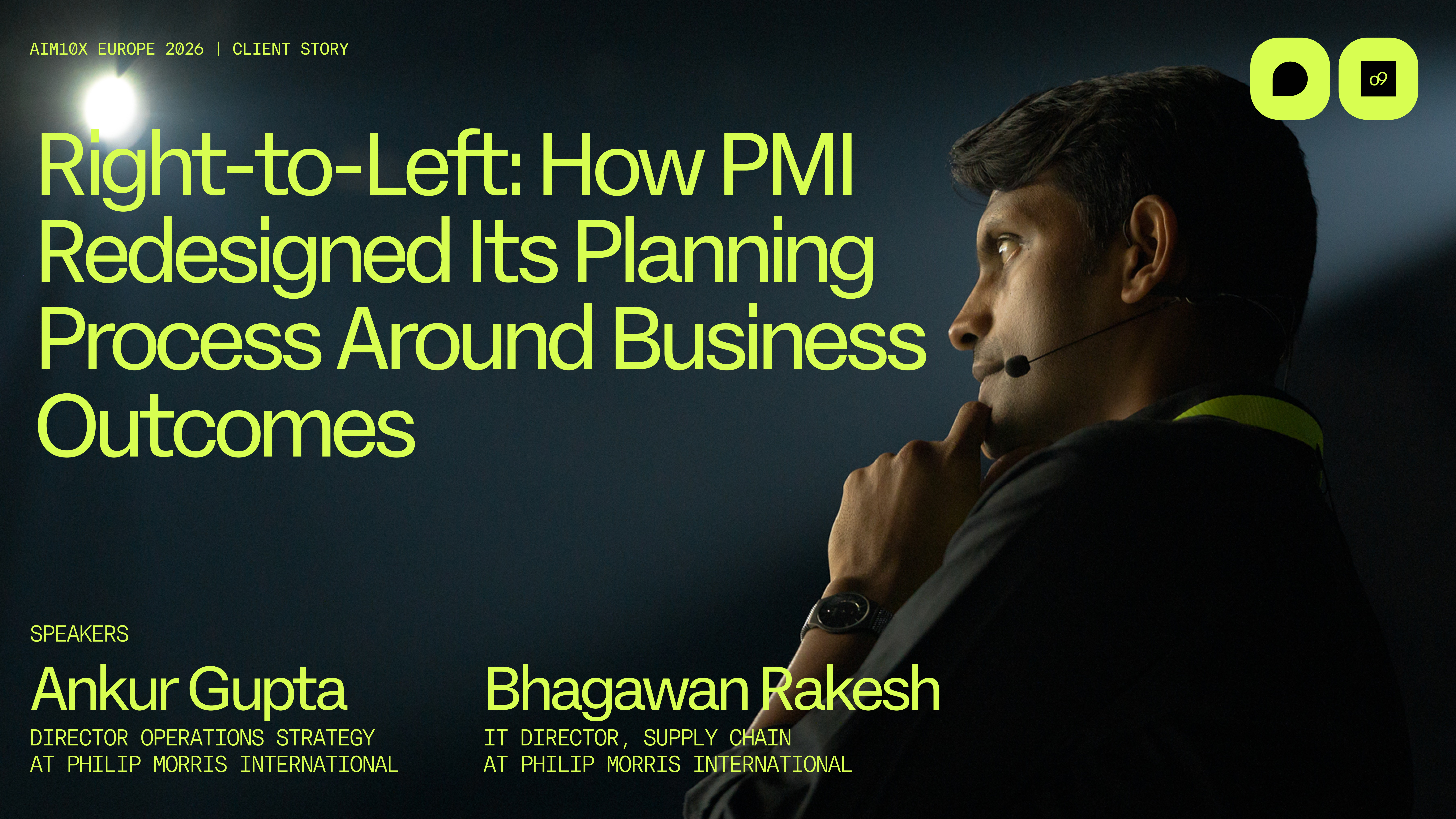aim10x Europe |  Right-to-Left: How PMI Redesigned Its Planning Process Around Business Outcomes | Ankur Gupta &amp; Bhagawan Rakesh - PMI