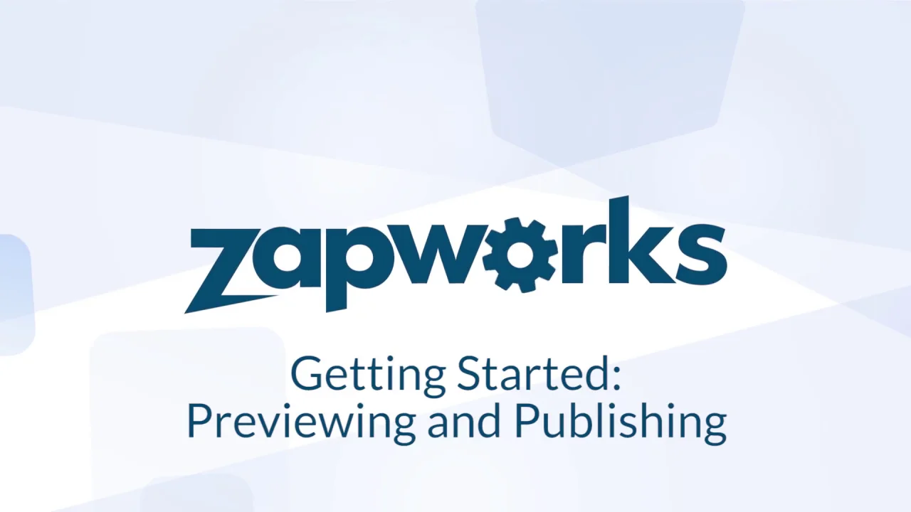 Previewing and Publishing | Docs & Tutorials