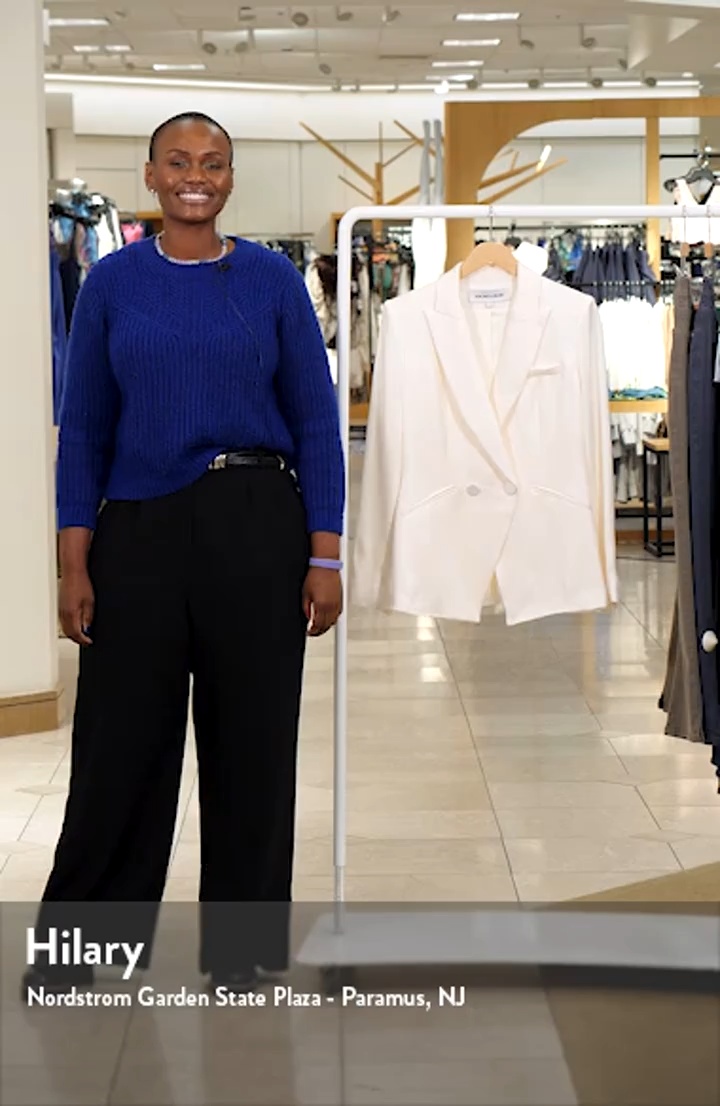 Veronica Beard Rickie Crepe Back Satin Dickey Jacket | Nordstrom