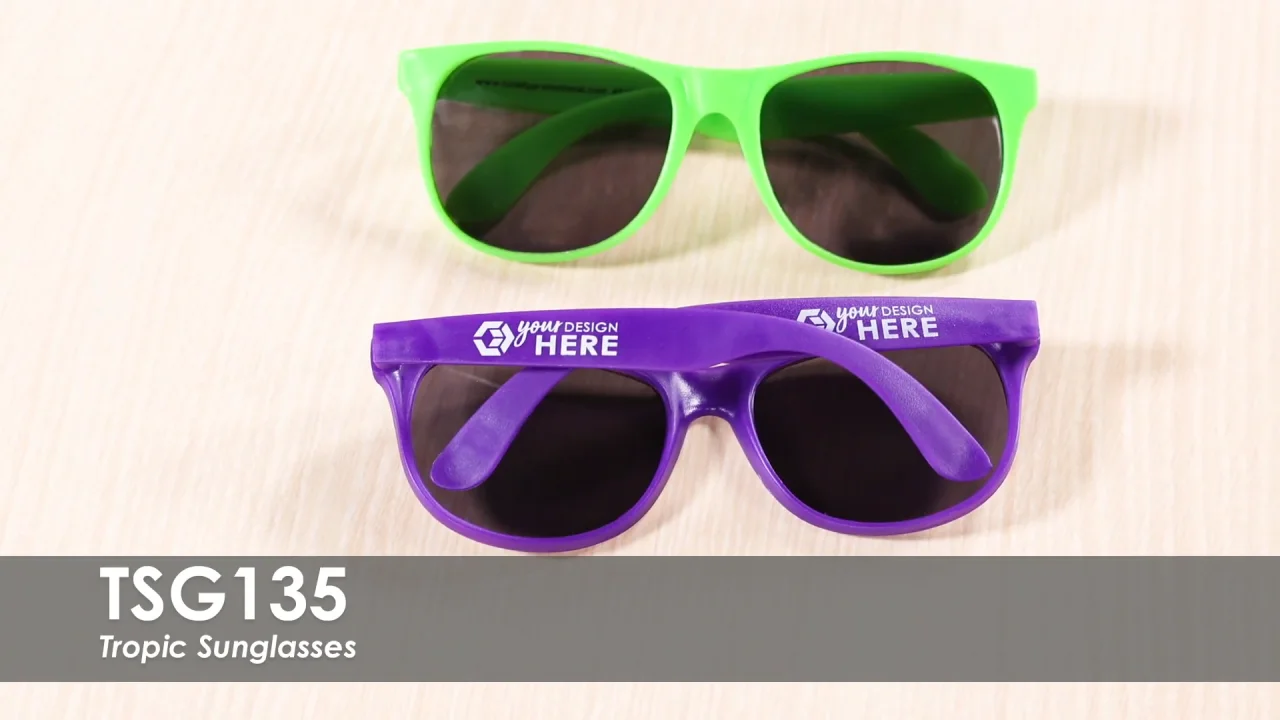 Custom Logo Sunglasses The Tropic Sunglasses TSG135 Totally