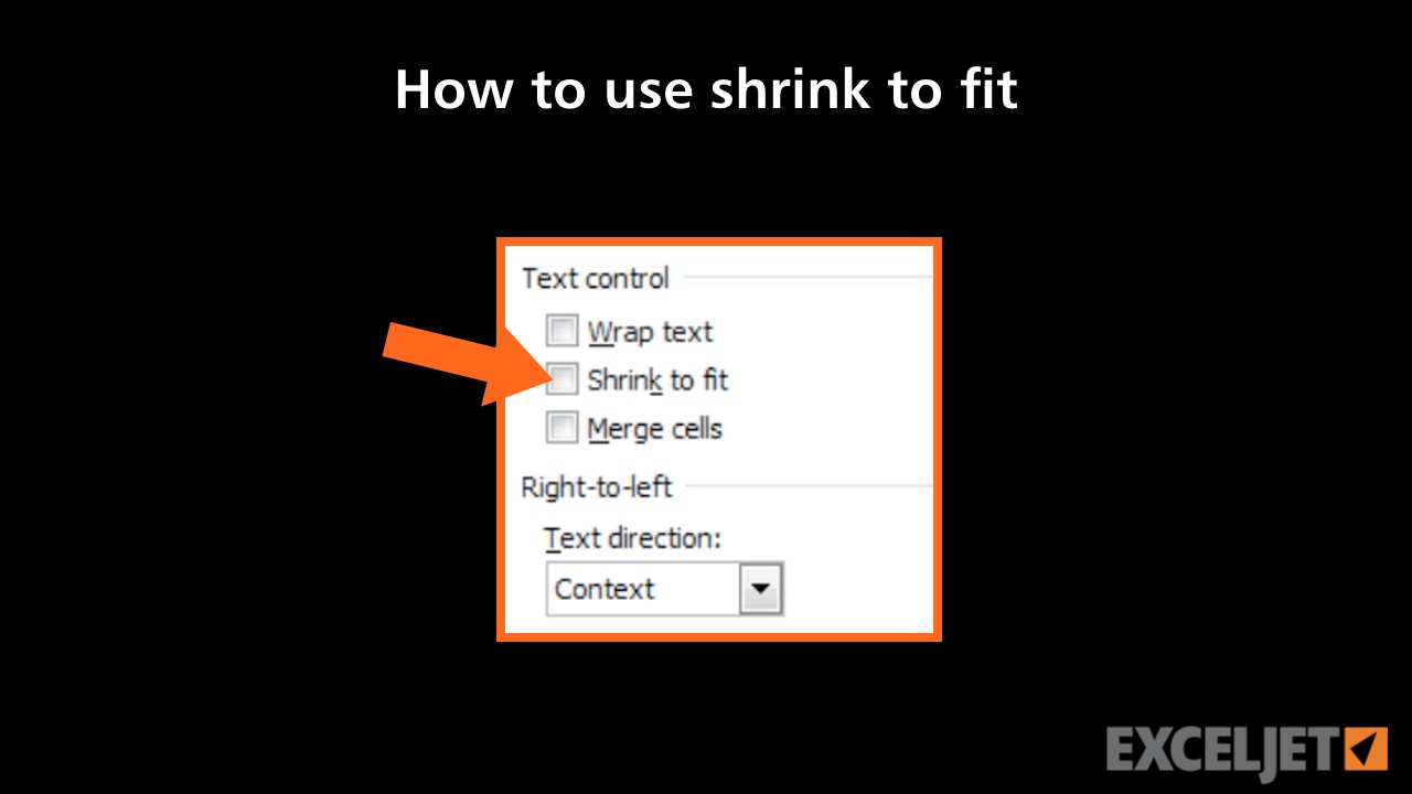 what does shrink to fit mean