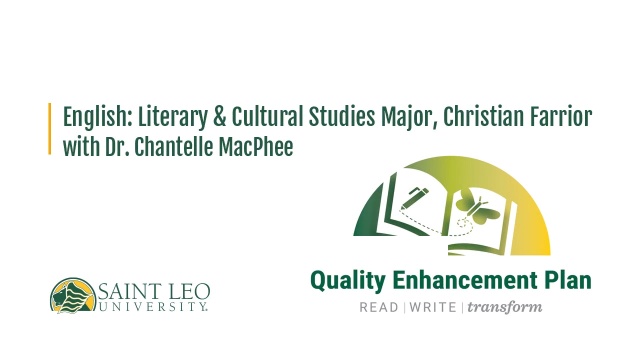 Quality Enhancement Plan Qep Saint Leo University