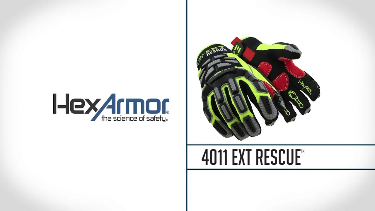 HEX ARMOR 耐切創・耐衝撃手袋 EXT Rescue 4011 S 754182 - 制服、作業服