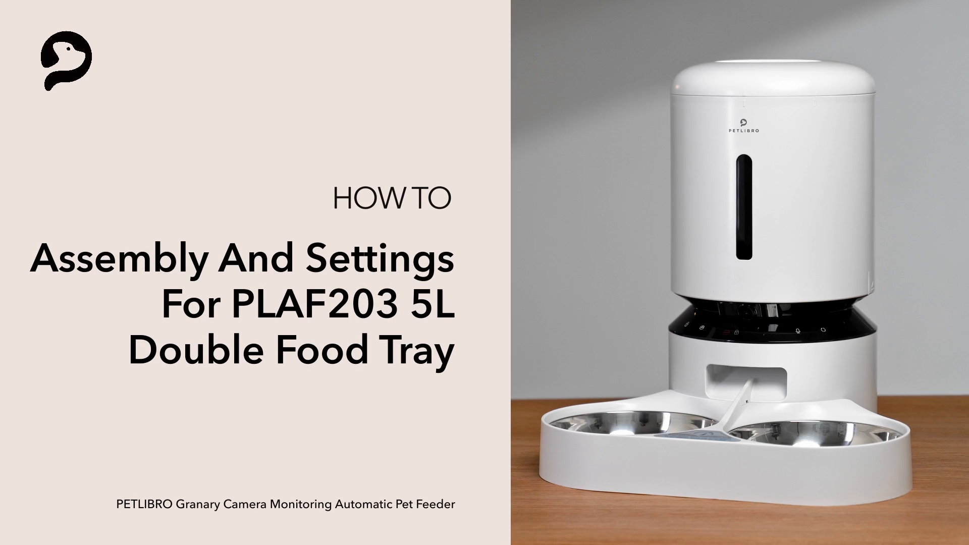 PETLIBRO Granary WIFI Automatic Two Cat & Dog Feeder with Camera