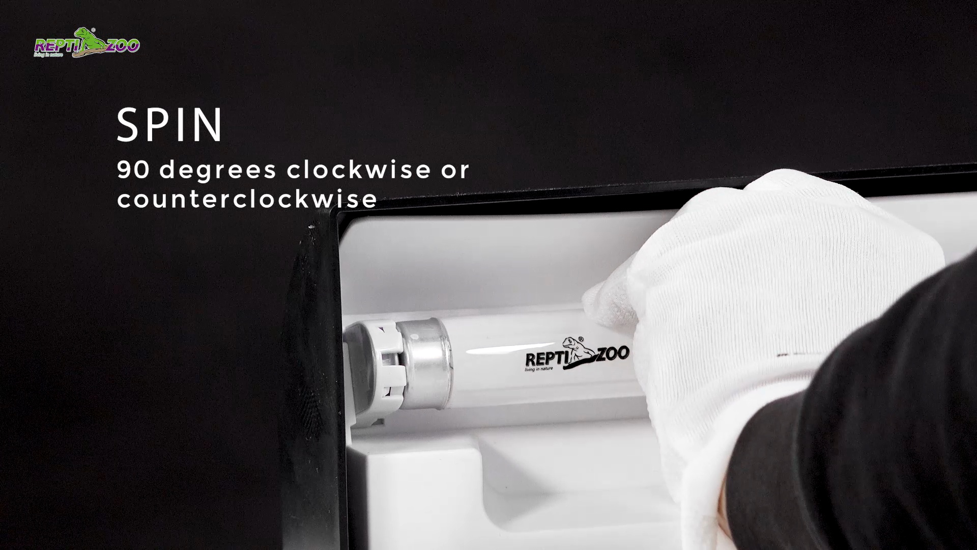 REPTI ZOO T8 UVB Lighting Terrarium Hood & Lamp Kit, 15-watt