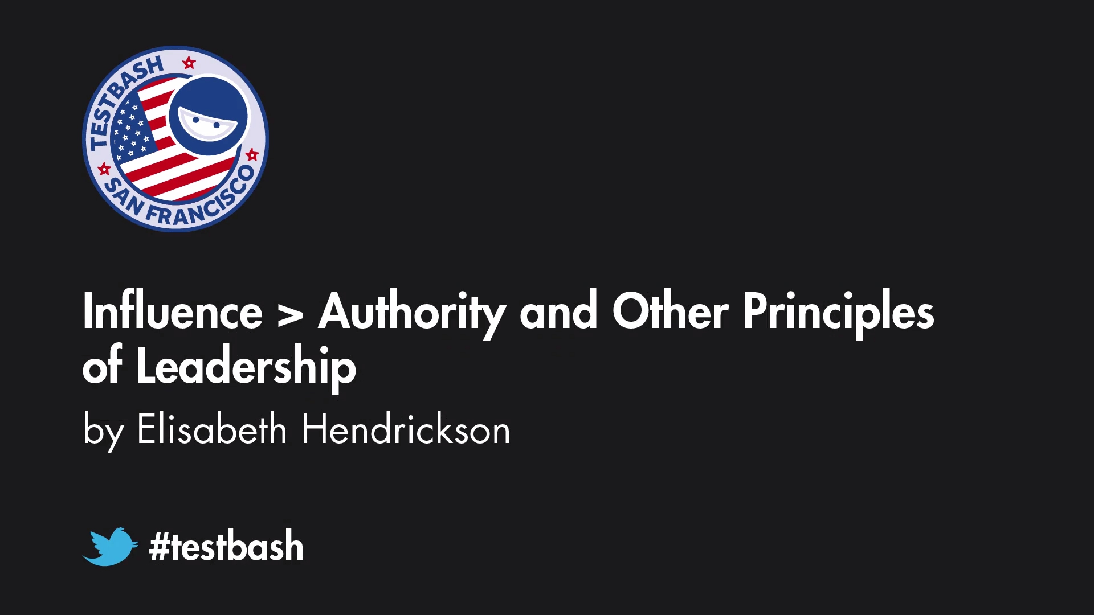 Influence > Authority and Other Principles of Leadership - Elisabeth Hendrickson