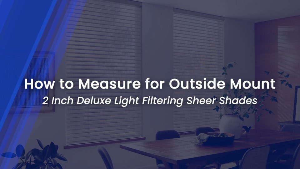 2" Deluxe Light Filtering Sheer Shades