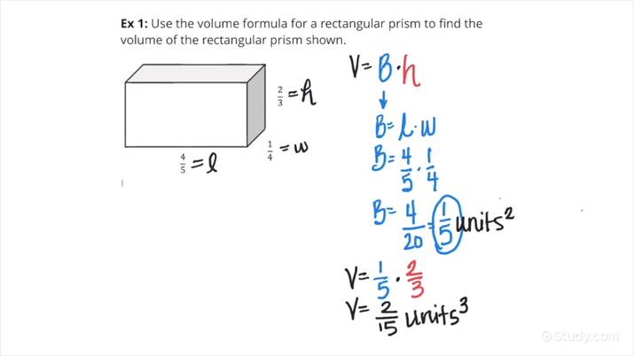 How to Find the Volume of a Rectangular Prism with Fractional Edge ...