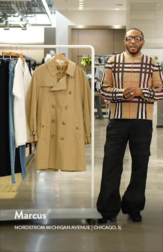 【関税&送料込み】Burberry Kensington Cotton Trench Coat Burberry The Kensington Mid Cotton Gabardine Trench Coat
