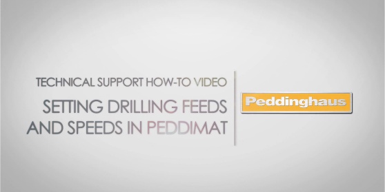 Peddimat Speeds and Feeds Peddimat Speeds and Feeds