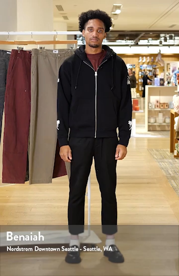 Rose Cotton Blend Graphic Zip Hoodie (Men) | Nordstrom