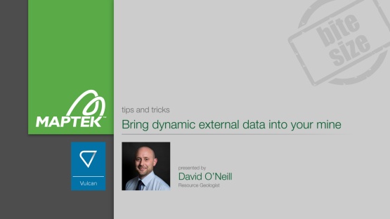 Tips and Tricks: Bring dynamic external data into your mine designs