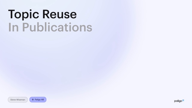 Deep Dive Ep01 Reusing Content in Publication