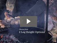 Video for Cowboy Fire Pit & Grill - 30" with Adjustable Legs