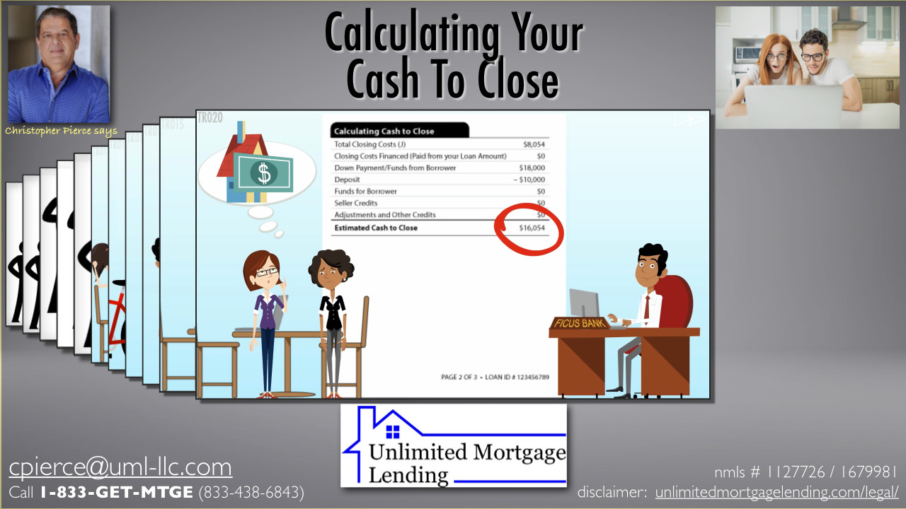 Calculating Your Cash To Close Unlimited Mortgage Lending