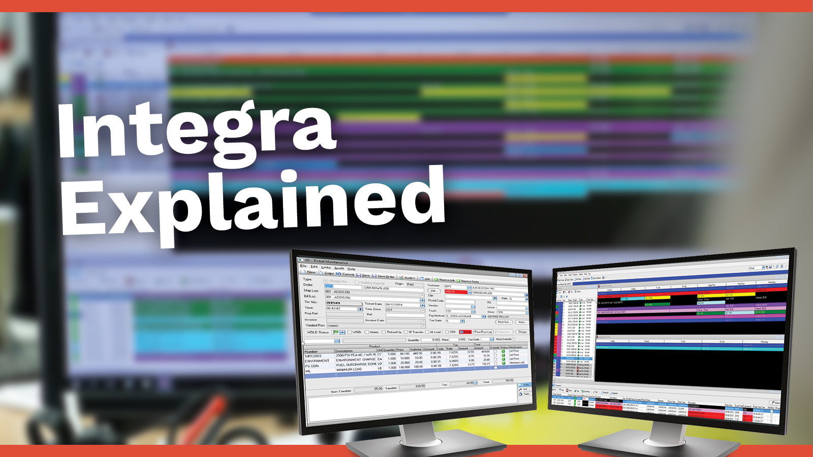 Integra Ready Mix Dispatch Software
