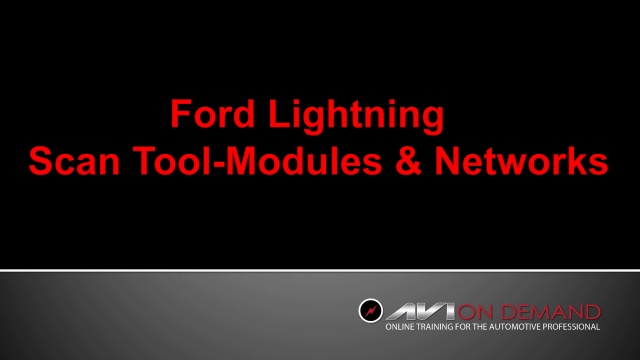 Ford Lightning Scan Tool – Modules and Networks