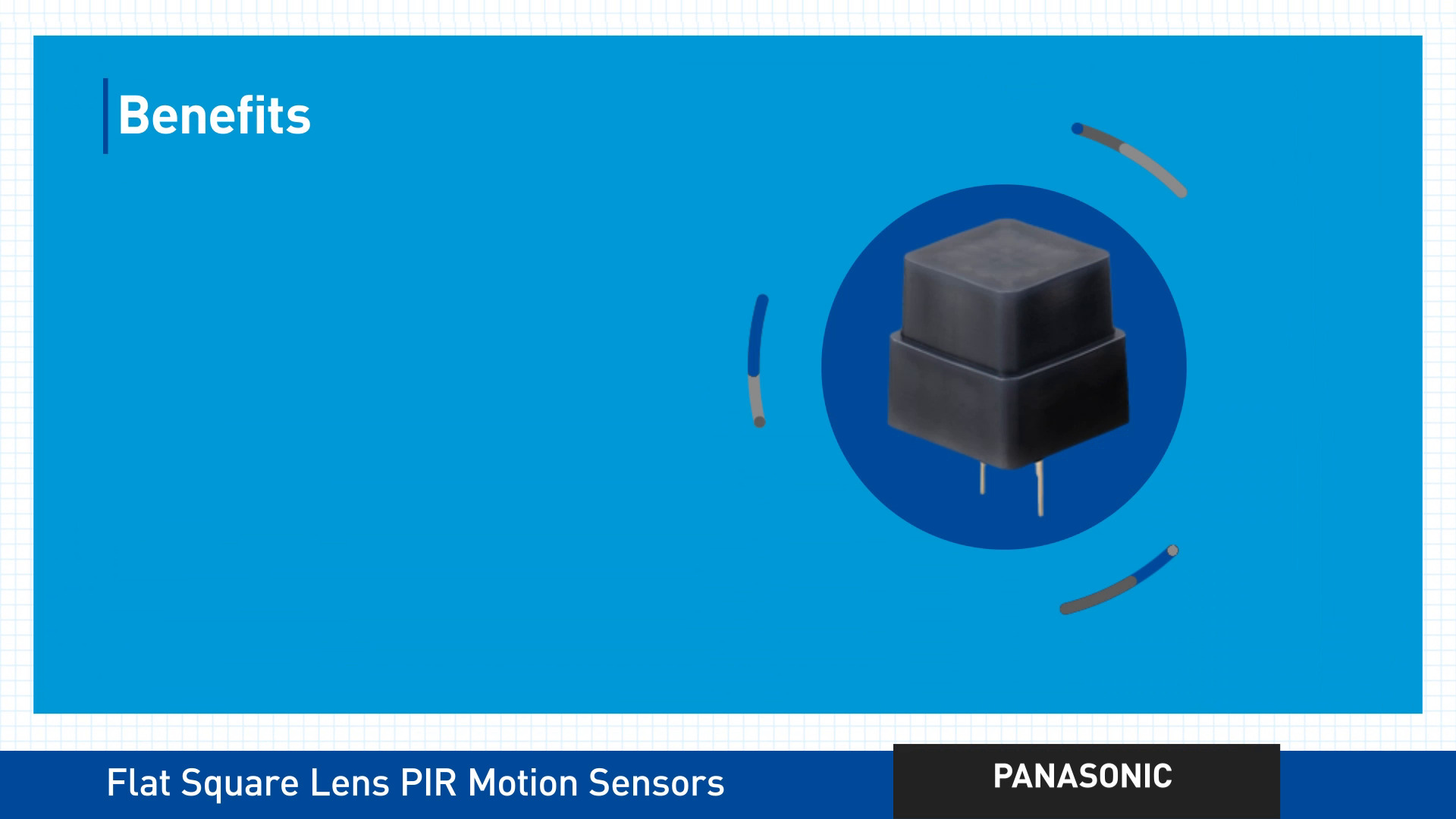 Panasonic Sensore di movimento PIR EKMC1601112 3-6 V 1 pz.