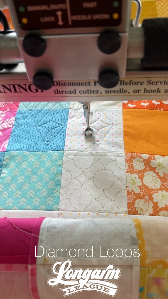 Detail: quilting patterns, I discovered I enjoyed loops whe…