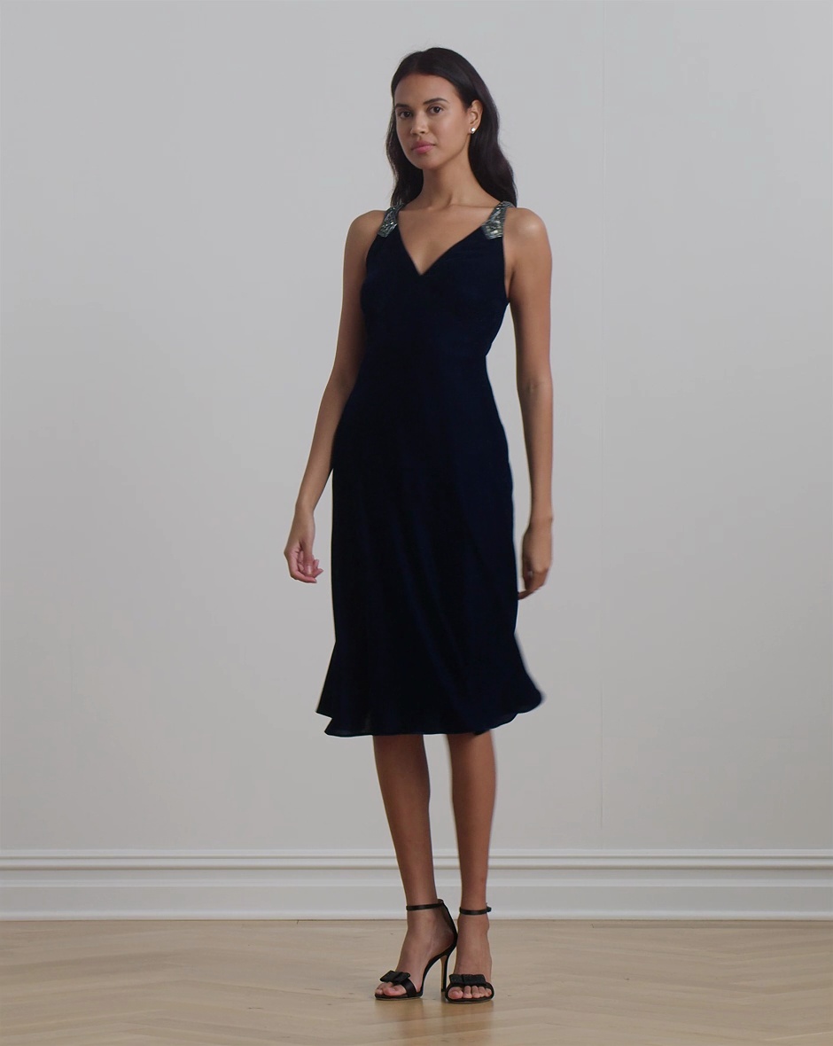 Lauren Ralph Lauren Blue Lace Sleeveless Sheath Cocktail Dress selling Size 6 NWT