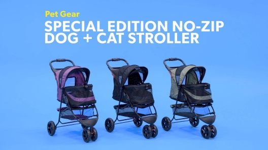 PET GEAR Special Edition No-Zip Dog & Cat Stroller, Sage 