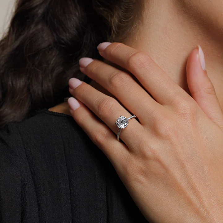 18K White Gold Luxe Lissome Diamond Ring (1/5 ct. tw.)