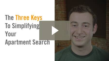 The Three Keys To Simplifying Your Apartment Search