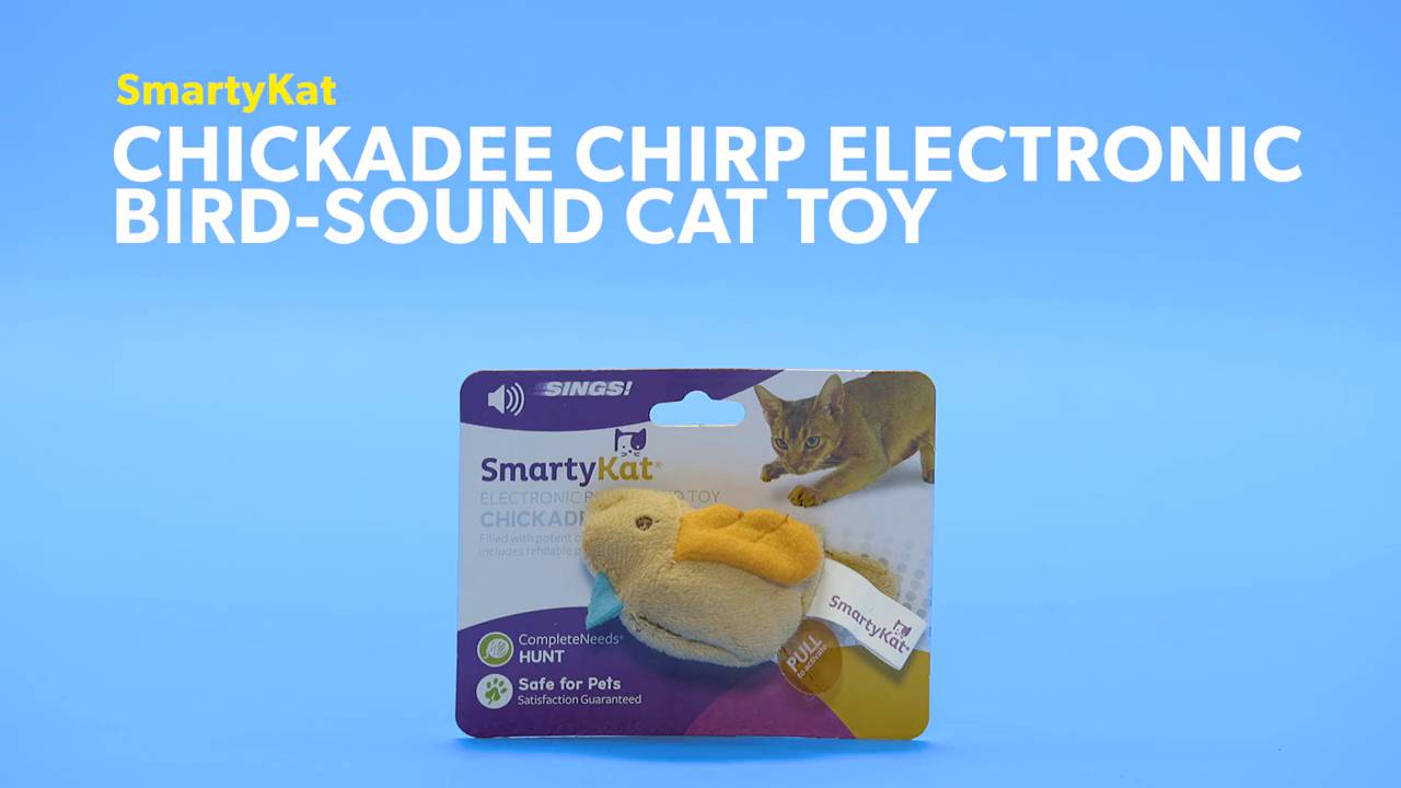 chickadee chirp cat toy