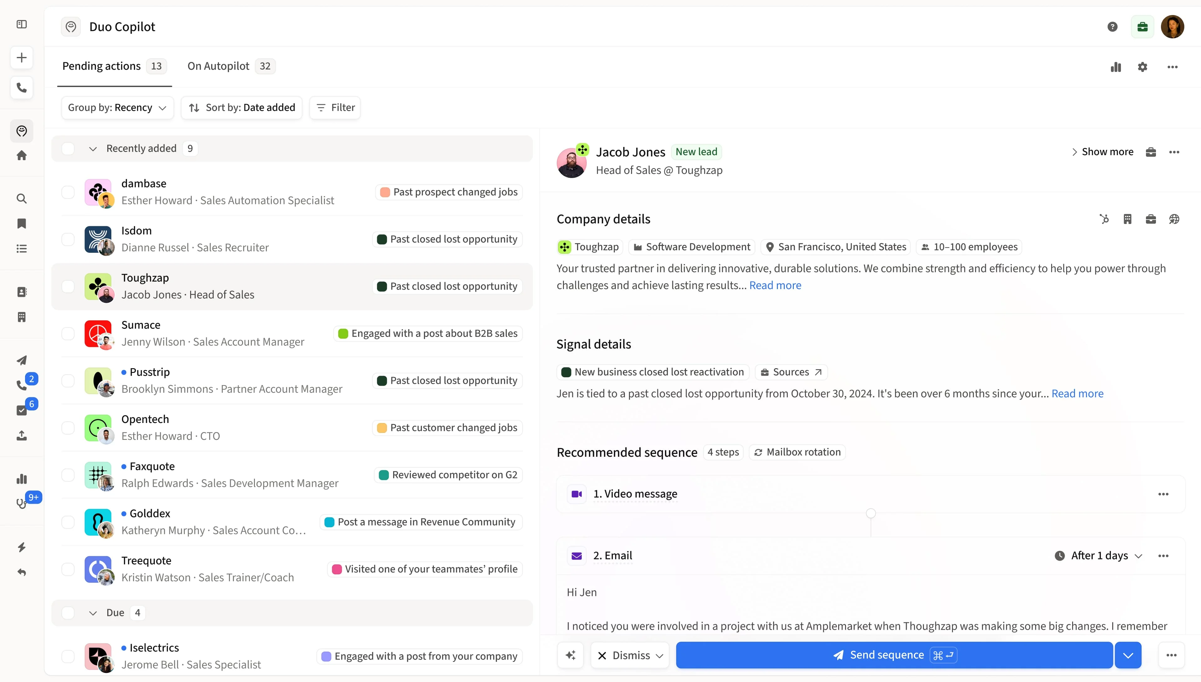 Amplemarket: AI Sales Copilot for sales teams