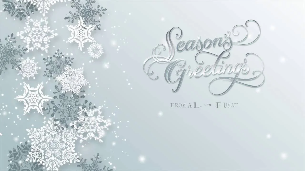 Silver Snowflakes Static Custom Holiday Corporate eCard for eMail - Mobile  Friendly Electronic Greetings Cards for Business