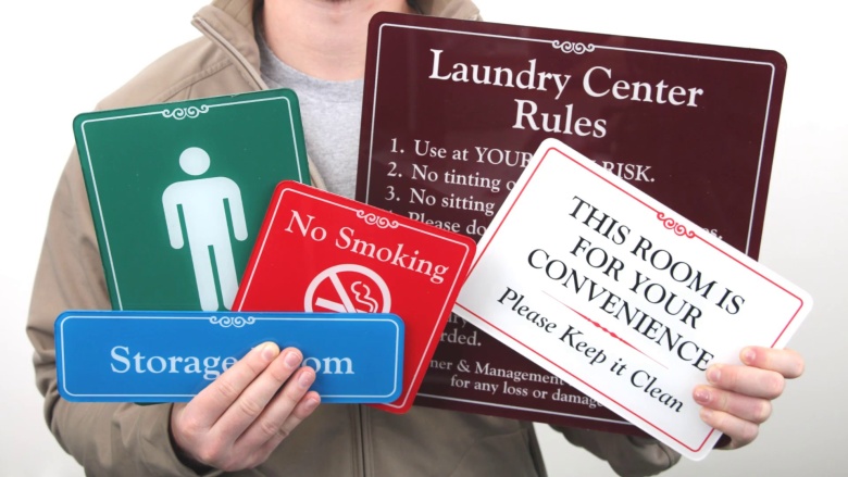 Showcase Door Signs