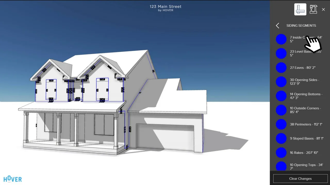 Hover's interactive 3D measurements | Hover Help Center