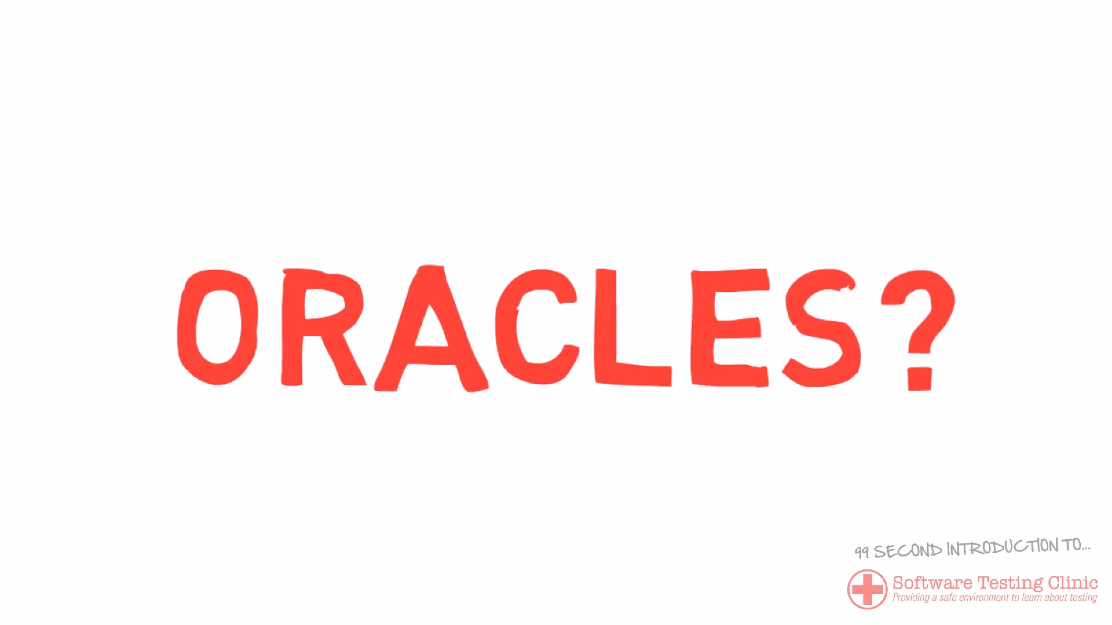 99 Second Introduction to Oracles
