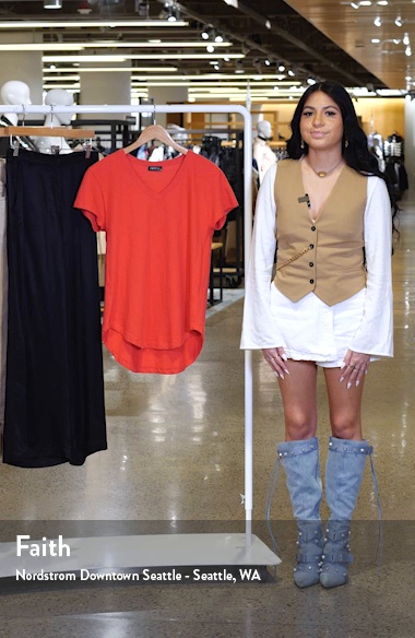 APNY V-Neck High-Low T-Shirt | Nordstrom