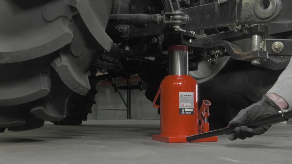Strongway 50-Ton Hydraulic Bottle Jack w/Welded Base