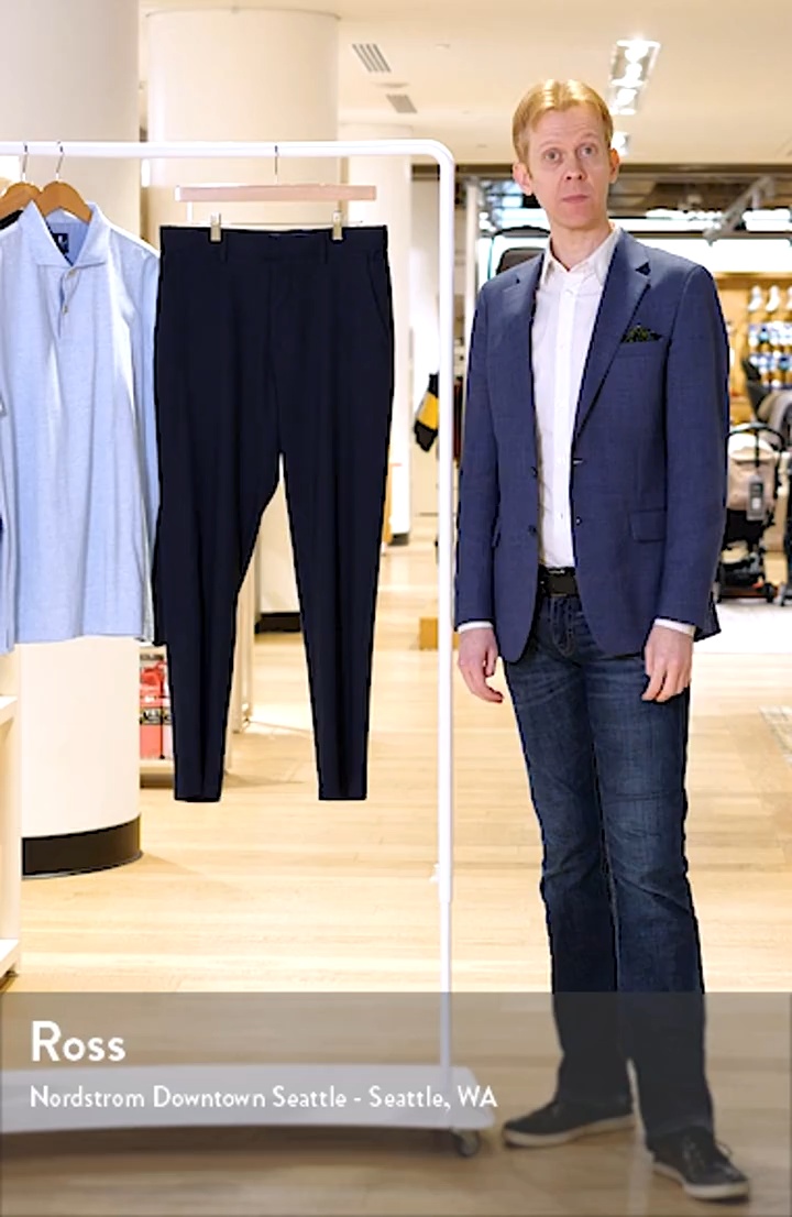 Nordstrom Linen Blend Flat Front Pants | Nordstrom