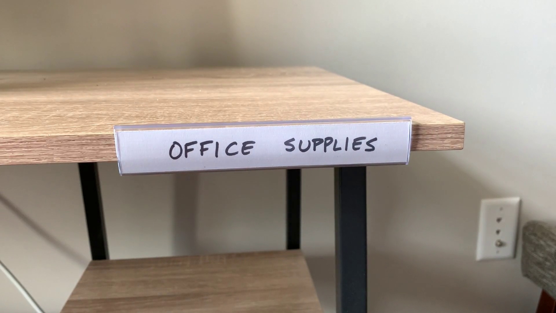 Shelf Clip Label Holder 0.875in x 6in