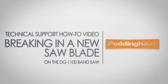 DG-1100 Breaking in a Saw Blade DG-1100 Breaking in a Saw Blade
