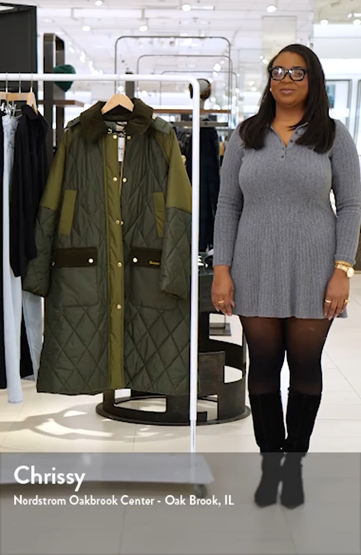 Barbour Cookston Quilted Coat with Removable Hood | Nordstromrack