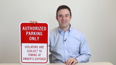 AUTHORIZED PARKING ONLY Sign