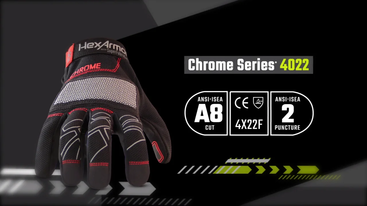 Chrome Series 4022 - Cut-resistant work glove - HexArmor Chrome Series 4022 - Cut-resistant work glove - HexArmor