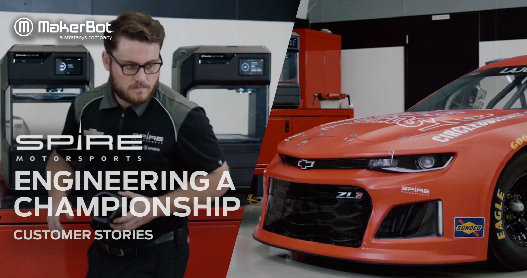NASCAR Cup Series Team Spire Motorsports Punches Above Weight with the Help of a Fleet of MakerBot METHOD X 3D Printers