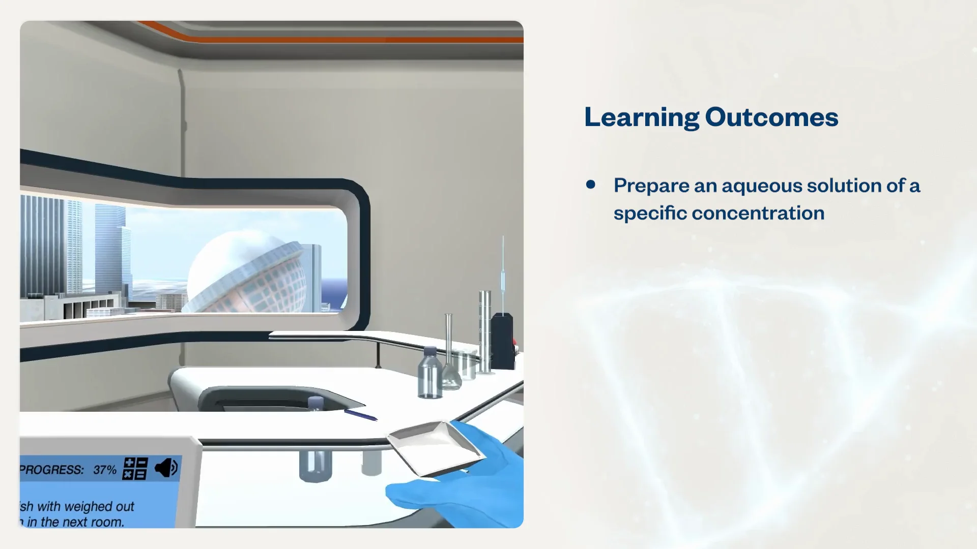Solution Preparation: From salt to solution | Labster Virtual Labs