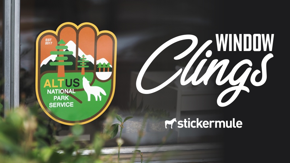 Custom window clings & decals - Quick free shipping | Sticker Mule