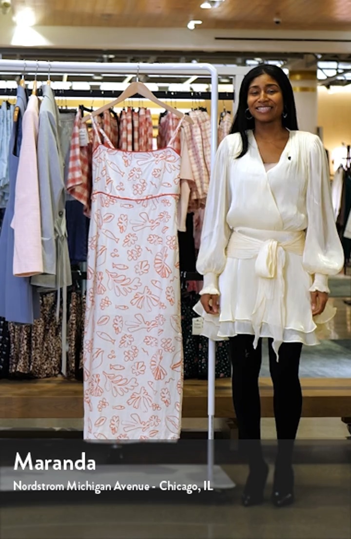 Lost + Wander Seaside Brunch Mixed Print Maxi Dress | Nordstromrack