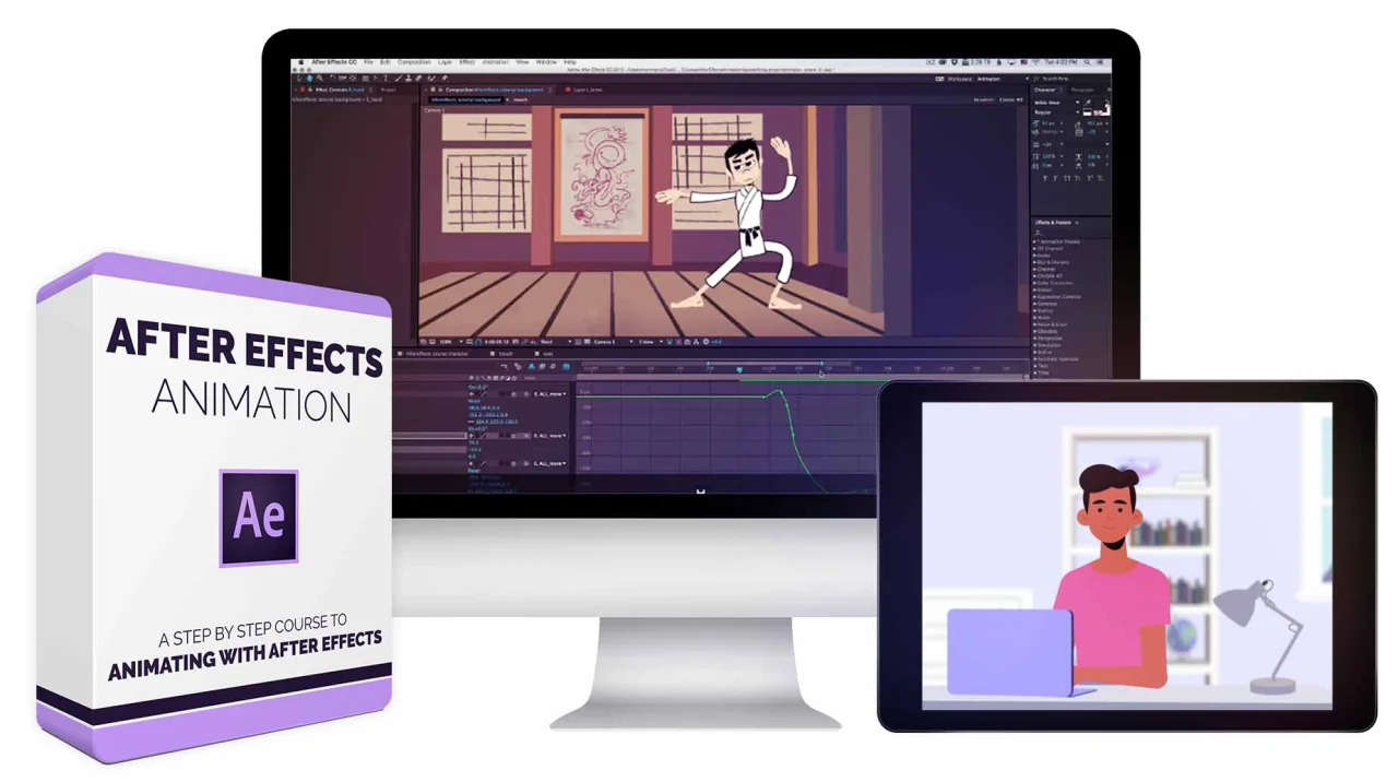 Animate a Simple 3d Book in Adobe After Effects 