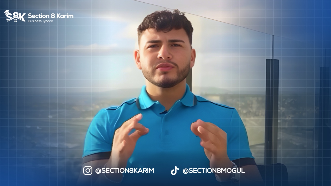 Karim Naoum on camera at the opening of the Section 8 walkthrough