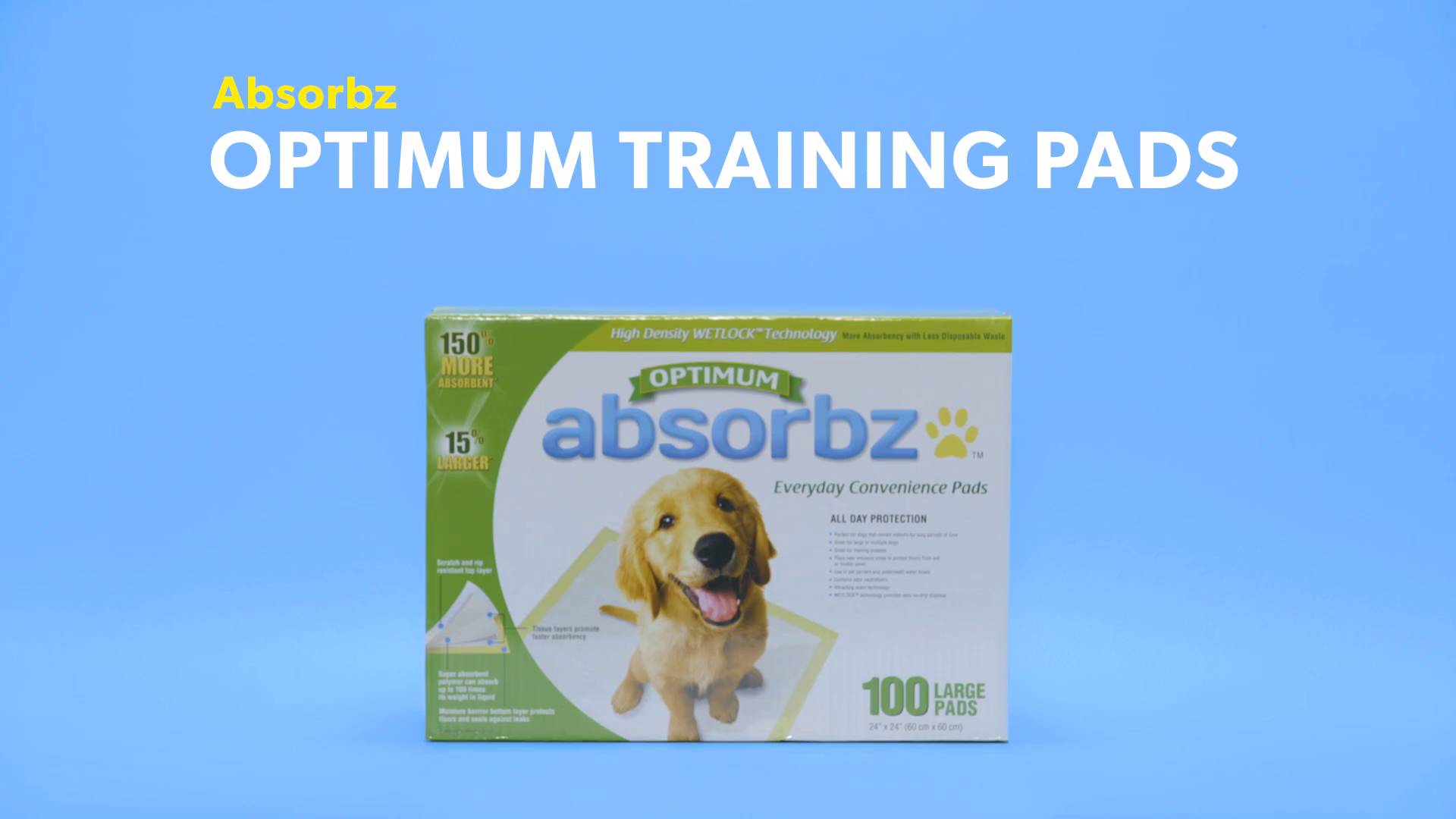 ABSORBZ Optimum Training Pads 100 count Chewy