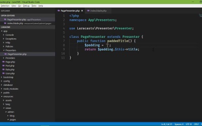 Build a CMS With Laravel - Using a Presenter